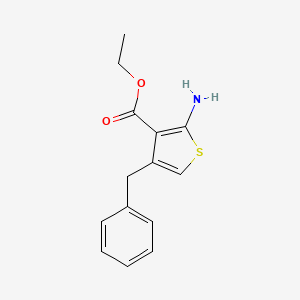 molecular formula C14H15NO2S B8616379 Ethyl 2-amino-4-benzylthiophene-3-carboxylate 