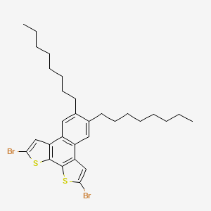 2,9-Dibromo-5,6-dioctylnaphtho[2,1-b:3,4-b']dithiophene