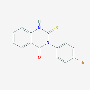 molecular formula C14H9BrN2OS B086164 3-(4-Bromophenyl)-2-thioxo-2,3-dihydroquinazolin-4(1H)-one CAS No. 1028-39-3