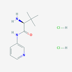 (2S)-2-amino-3,3-dimethyl-N-(pyridin-3-yl)butanamide dihydrochloride