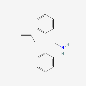 molecular formula C17H19N B8616414 2,2-Diphenylpent-4-enylamine 