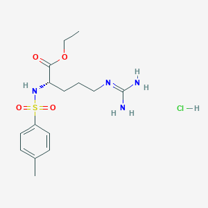 molecular formula C15H25ClN4O4S B8616437 ethyl tosyl-L-argininate hydrochloride 