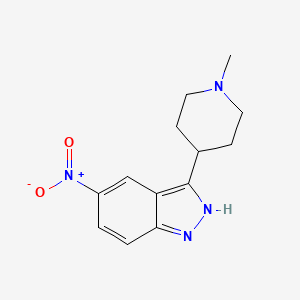 5-Nitro-3-(1-Methylpiperidin-4-yl)-1H-Indazole