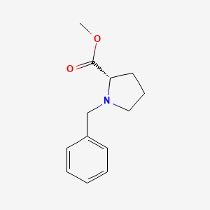 molecular formula C13H17NO2 B8616450 (S)-methyl 1-benzylpyrrolidine-2-carboxylate 