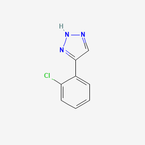 molecular formula C8H6ClN3 B8616485 4-(2-Chlorophenyl)-1h-1,2,3-triazole 