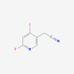 molecular formula C7H4FIN2 B8616496 2-Fluoro-4-iodopyridine-5-acetonitrile 