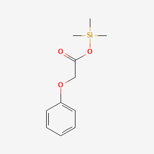 molecular formula C11H16O3Si B8616550 Acetic acid, phenoxy-, trimethylsilyl ester CAS No. 21273-08-5