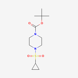 molecular formula C12H22N2O4S B8616597 Tert-butyl 4-cyclopropylsulfonylpiperazine-1-carboxylate 