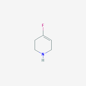 molecular formula C5H8FN B8616635 4-Fluoro-1,2,3,6-tetrahydropyridine 