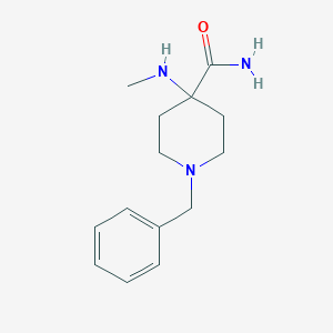molecular formula C14H21N3O B086169 1-Benzyl-4-(methylamino)piperidine-4-carboxamide CAS No. 1024-11-9