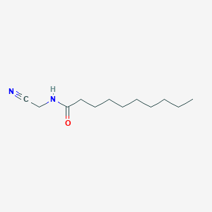 molecular formula C12H22N2O B8616907 N-(cyanomethyl)decanamide 