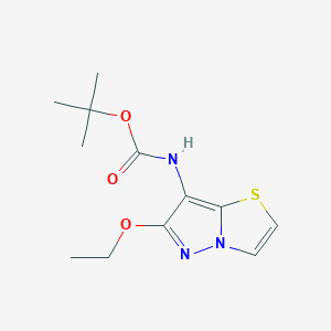 (6-Ethoxy-pyrazolo[5,1-b][1,3]thiazol-7-yl)-carbamic acid tert-butyl ester