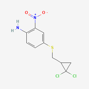 4-{[(2,2-Dichlorocyclopropyl)methyl]sulfanyl}-2-nitroaniline