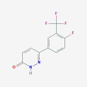 6-[4-fluoro-3-(trifluoromethyl)phenyl]-3(2H)-pyridazinone