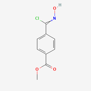 molecular formula C9H8ClNO3 B8617001 Methyl 4-[chloro(hydroxyimino)methyl]benzoate 