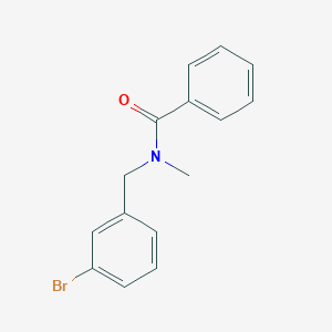 molecular formula C15H14BrNO B8617123 N-[(3-bromophenyl)methyl]-N-methylbenzamide 