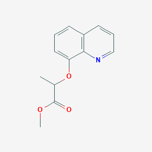 molecular formula C13H13NO3 B8617157 Methyl 2-[(quinolin-8-yl)oxy]propanoate CAS No. 88349-69-3