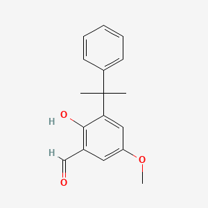 2-Hydroxy-5-methoxy-3-(2-phenylpropan-2-yl)benzaldehyde