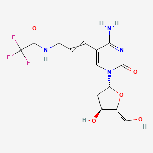 molecular formula C14H17F3N4O5 B8617353 TFA-aa-dC 