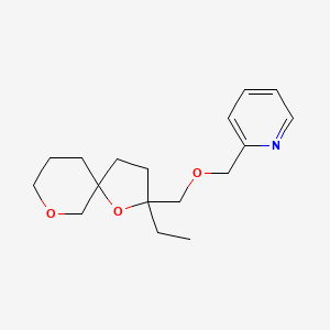 2-{[(2-Ethyl-1,7-dioxaspiro[4.5]decan-2-yl)methoxy]methyl}pyridine