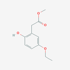 molecular formula C11H14O4 B8617394 Methyl 2-(5-ethoxy-2-hydroxyphenyl)acetate 