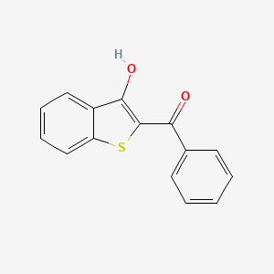molecular formula C15H10O2S B8617399 Methanone, (3-hydroxybenzo[b]thien-2-yl)phenyl- CAS No. 15776-28-0