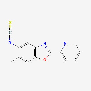 5-Isothiocyanato-6-methyl-2-(pyridin-2-yl)-1,3-benzoxazole