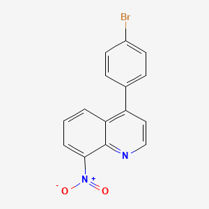 molecular formula C15H9BrN2O2 B8617466 4-(4-Bromophenyl)-8-nitroquinoline CAS No. 97802-09-0