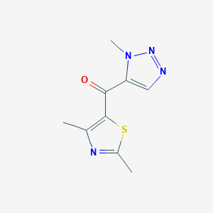 molecular formula C9H10N4OS B8617549 (2,4-dimethyl-1,3-thiazol-5-yl)-(3-methyltriazol-4-yl)methanone 