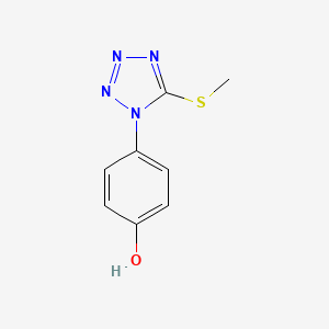 4-(5-Methylsulfanyl-tetrazol-1-yl)-phenol