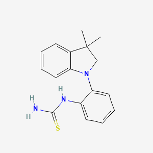 N-[2-(3,3-Dimethyl-2,3-dihydro-1H-indol-1-yl)phenyl]thiourea