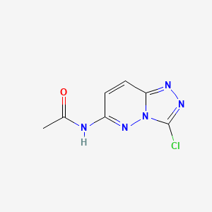 molecular formula C7H6ClN5O B8617716 N-(3-chloro-[1,2,4]triazolo[4,3-b]pyridazin-6-yl)acetamide 