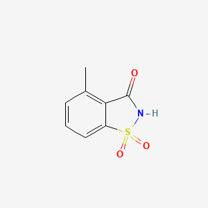 molecular formula C8H7NO3S B8617734 4-Methyl-1H-1lambda~6~,2-benzothiazole-1,1,3(2H)-trione CAS No. 90321-99-6