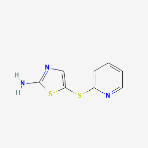 5-(Pyridin-2-ylsulfanyl)-thiazol-2-ylamine