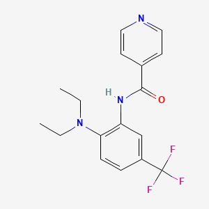 N-[2-(diethylamino)-5-(trifluoromethyl)phenyl]pyridine-4-carboxamide