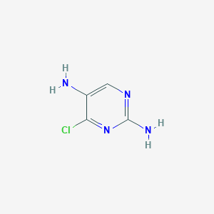 molecular formula C4H5ClN4 B086178 4-Chloropyrimidine-2,5-diamine CAS No. 14631-09-5