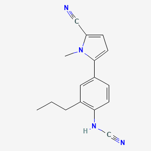 [4-(5-cyano-1-methyl-1H-pyrrol-2-yl)-2-propylphenyl]cyanamide