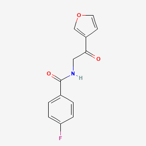4-Fluoro-N-(2-(furan-3-yl)-2-oxoethyl)benzamide