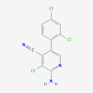 2-Amino-3-chloro-5-(2,4-dichloro-phenyl)-isonicotinonitrile