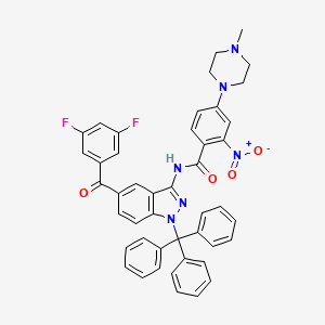 N-(5-(3,5-Difluorobenzoyl)-1-trityl-1H-indazol-3-yl)-4-(4-methylpiperazin-1-yl)-2-nitrobenzamide