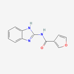 molecular formula C12H9N3O2 B8617847 N-(1H-1,3-benzodiazol-2-yl)furan-3-carboxamide 