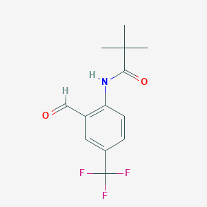 N-[2-Formyl-4-(trifluoromethyl)phenyl]-2,2-dimethylpropanamide
