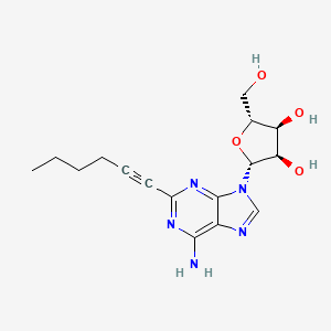 molecular formula C16H21N5O4 B8617954 2-Hexynyladenosine 