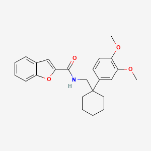 molecular formula C24H27NO4 B8617962 Benzofuran-2-carboxylic Acid [1-(3,4-dimethoxy-phenyl)-cyclohexylmethyl]-amide 