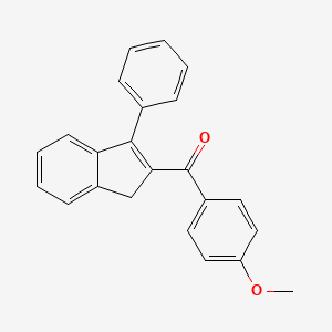 B8617981 (4-Methoxyphenyl)(3-phenyl-1H-inden-2-yl)methanone CAS No. 63129-35-1