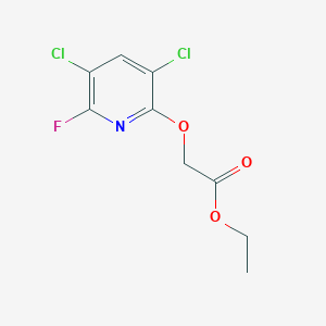 molecular formula C9H8Cl2FNO3 B8617994 Ethyl [(3,5-dichloro-6-fluoropyridin-2-yl)oxy]acetate CAS No. 62270-93-3