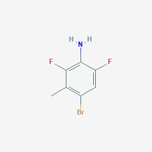 molecular formula C7H6BrF2N B8618003 4-Bromo-2,6-difluoro-3-methylaniline 