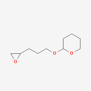 molecular formula C10H18O3 B8618087 2-[3-(Oxiran-2-yl)propoxy]oxane CAS No. 62435-68-1
