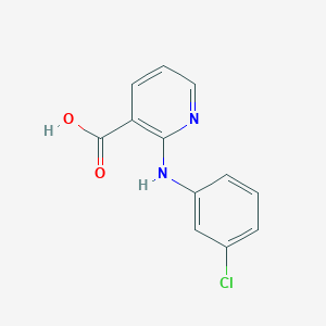 molecular formula C12H9ClN2O2 B8618119 2-(3-Chlorophenylamino)pyridine-3-carboxylic acid 