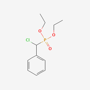 molecular formula C11H16ClO3P B8618121 Phosphonic acid, (chlorophenylmethyl)-, diethyl ester CAS No. 53378-80-6